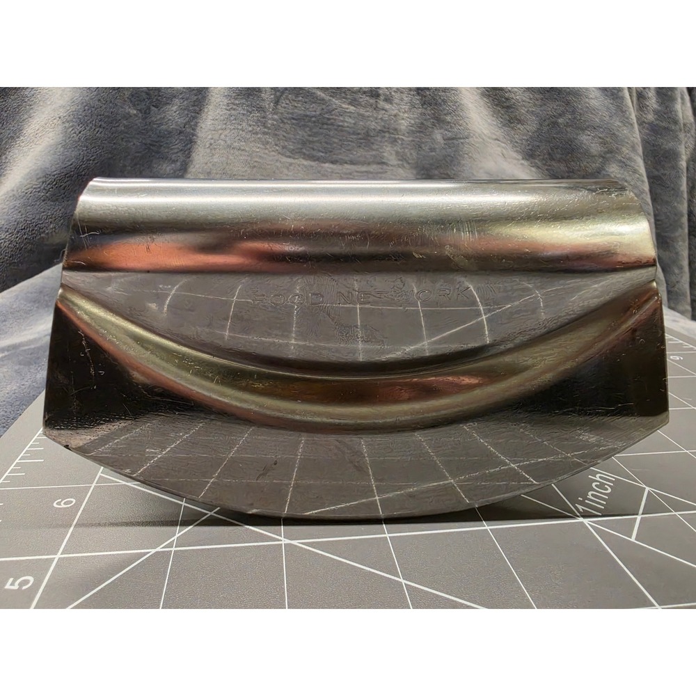 Food Network Stainless Steel Double Blade Herb Mincer Rocker Chopper Silver